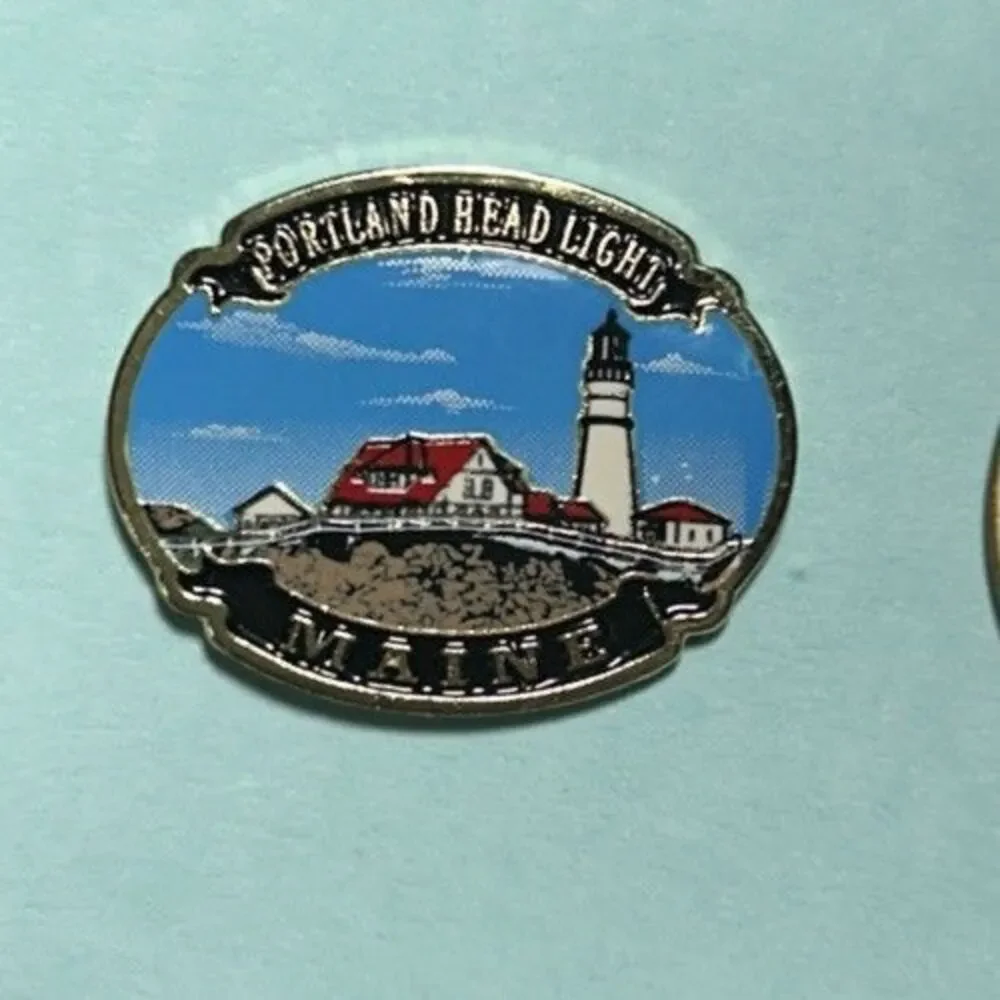 Portland Head Light, Maine Lighthouse Lapel Pin